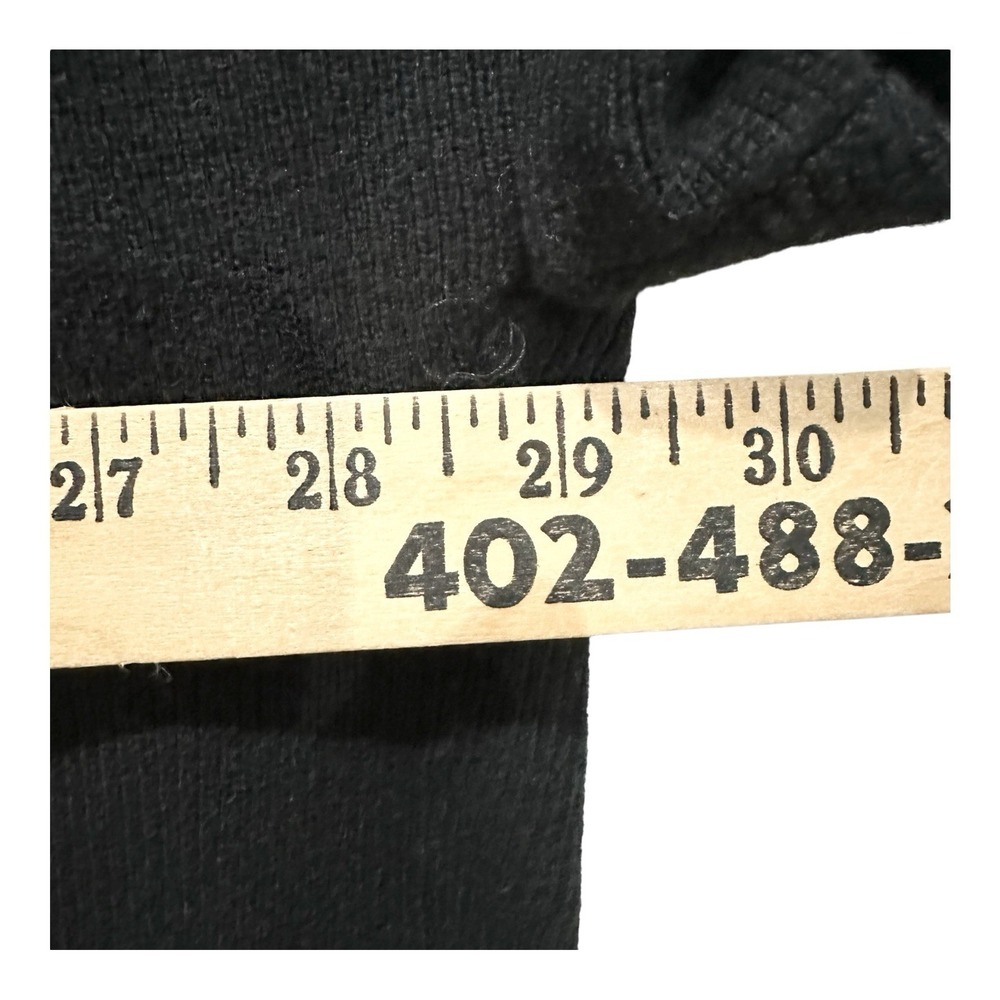 J.Jill Open Short Sleeve Black Ribbed Knit Cardigan Size 2X Fall Layering - Picture 3 of 7